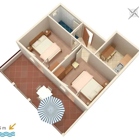 Family-friendly With Swimming Pool Zavalatica, Korcula - 183 아파트 *